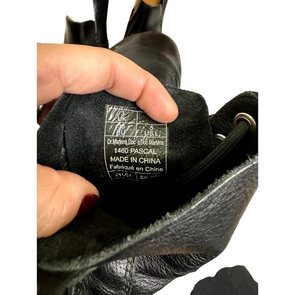 Dr. Martens Black Combat Boots - Picture 7 of 9